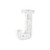 16" Distressed White Wash Wooden Initial Letter J Sculpture (478362)