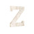 16" Distressed White Wash Wooden Initial Letter Z Sculpture (478378)