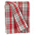 Parkland Collection Transitional Plaid Red Rectangle 50" X 65" Throw (478662)