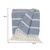 Parkland Collection Transitional Stripe Blue Rectangle 50" X 60" Throw (478681)