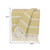 Parkland Collection Transitional Stripe Yellow Rectangle 50" X 60" Throw (478683)