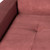Lola Modular Left Arm Sofa - Chianti Microsuede/Black (HGSN342)