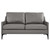 Corland Leather Loveseat - Gray EEI-6020-GRY