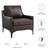 Corland Leather Armchair - Brown EEI-6022-BRN
