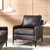 Corland Leather Armchair - Brown EEI-6022-BRN