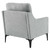 Corland Upholstered Fabric Armchair - Light Gray EEI-6023-LGR