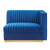 Sanguine Channel Tufted Performance Velvet Modular Sectional Sofa Right-Arm Chair - Navy Blue EEI-6032-NAV