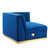 Sanguine Channel Tufted Performance Velvet Modular Sectional Sofa Right-Arm Chair - Navy Blue EEI-6032-NAV