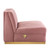 Sanguine Channel Tufted Performance Velvet Modular Sectional Sofa Armless Chair - Dusty Rose EEI-6033-DUS