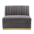 Sanguine Channel Tufted Performance Velvet Modular Sectional Sofa Armless Chair - Gray EEI-6033-GRY