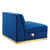 Sanguine Channel Tufted Performance Velvet Modular Sectional Sofa Armless Chair - Navy Blue EEI-6033-NAV
