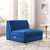 Sanguine Channel Tufted Performance Velvet Modular Sectional Sofa Armless Chair - Navy Blue EEI-6033-NAV