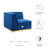 Sanguine Channel Tufted Performance Velvet Modular Sectional Sofa Right Corner Chair - Navy Blue EEI-6035-NAV