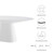 Provision 47" Round Dining Table - White EEI-6101-WHI