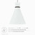 Starlight 1-Light Pendant Light - White Satin Brass EEI-5659-WHI-SBR