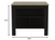 Modern Black Wengue And Light Oak Kitchen Island (477871)