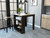 Stylish Black Wengue And Pine Kitchen Counter And Dining Table Combination (477892)