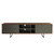 71" Media Tv Stand In Walnut And Dark Gray (370434)