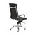 26.38" X 27.56" X 45.87" High Back Office Chair In Black With Chromed Steel Base (370545)