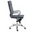 26.38" X 27.56" X 45.87" High Back Office Chair In Blue With Chromed Steel Base (370546)