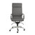 26.38" X 27.56" X 45.87" High Back Office Chair In Gray With Chromed Steel Base (370549)