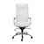 26.38" X 27.56" X 45.87" High Back Office Chair In White With Chromed Steel Base (370550)