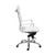 26.38" X 27.56" X 45.87" High Back Office Chair In White With Chromed Steel Base (370550)