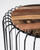 24" Modern Black And Rustic Brown Round End Table (397793)