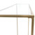 Minimalist Clear Glass And Gold Console Table (400516)