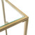 Minimalist Clear Glass And Gold Console Table (400516)