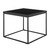 Modern Black Gloss And Matte Black Cube Side Table (400528)