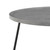 35" Black And Gray Manufactured Wood And Metal Round Coffee Table (400547)