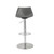 Edge Adjustable Swivel Gray Faux Leather Stool (400585)