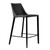 Rich Black Faux Leather Counter Stool (400599)