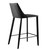 Rich Black Faux Leather Counter Stool (400599)