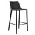 Rich Black Faux Leather Bar Stool (400604)