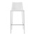 Rich White Faux Leather Bar Stool (400607)