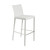 Set Of Two Full White Faux Leather Bar Stools (400610)