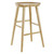 30" Light Natural Brown Solid Wood Bar Stool (400615)