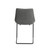 Set Of Two Gray Faux Faux Leather Black Cantilever Chairs (400678)
