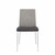 Set Of Two Dark Brown And Gray Stainless Steel Chairs (400683)