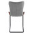 Set Of Two Brown Metro Mix Cantilever Dining Chairs (400693)