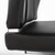 Set Of Two Black Faux Leather Cantilever Chairs (400711)