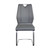 Set Of Two Light Gray Faux Leather Cantilever Chairs (400712)