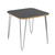 Gray And Chrome Retro Dining Table Desk (400739)