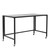 Matte Black Minimalist Metal Folding Table Desk (400744)
