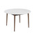 Round White And Brown Wooden Table (400752)
