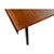 Brown Wood Dining Table With Black Steel Legs (400753)