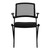 Set Of Two Folding And Stacking Black Mesh Armchairs (400776)