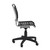 37" Black And Chrome Flat Bungee Cord Low Back Office Chair (400779)